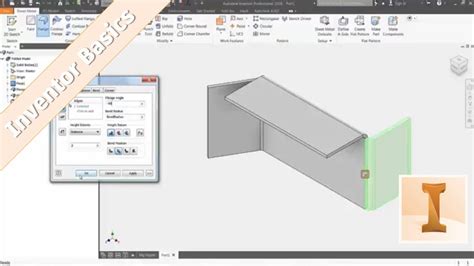 inventor sheet metal box|autodesk inventor 101 sheet metal.